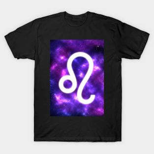 Leo Zodiac Sign Stars Night T-Shirt